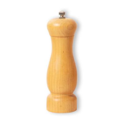 China Fashion Design Beech Wood Salt And Pepper Mill Spice Sustainable Pepper Grinder for sale