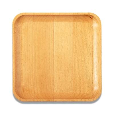 China Customized Viable Play Cookware Wooden Dishes Serving Dish Kitchen Tray Beech Wood Food Serving Tray for sale