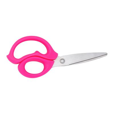 China Stainless Steel Ergonomic Design Kid School Use Small Utility Paper Cutting Scissors for sale