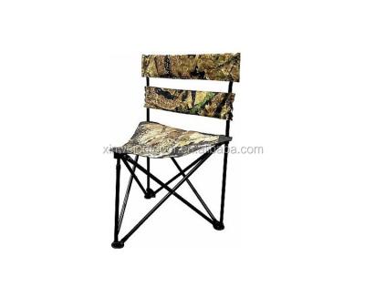 China Lightweight High Quality Portable Folding Chasing Chair Tube Camouflage Steel Chair for sale