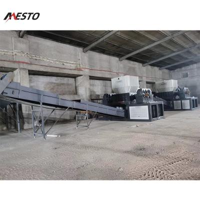 Cina Autoamtic solid recovered fuel processing shredder machine rdf recycling line in vendita