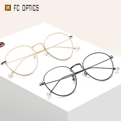 China For Anti Myopy Frame Fashion Metal Filter Computer Glass Blue Light Blocking Glasses for sale