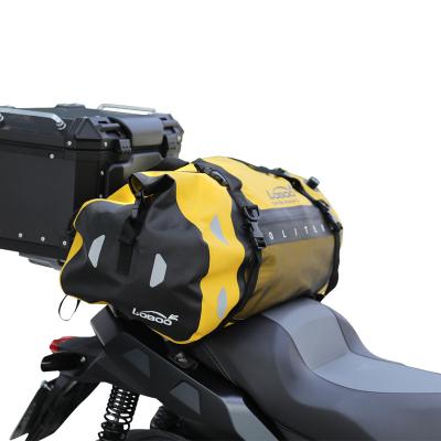 China LOBOO 80L Outdoor Motorcyle Bag With Bag Waterproof Engine Exhaust Valve Motorcycle Expansion Tail Bag Rainproof Storage for sale