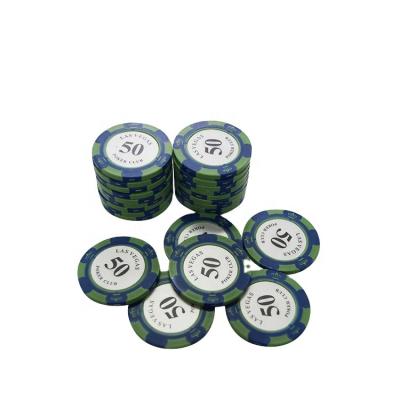 China Clay Custom Premium Casino Clay Poker Chips For Entertainment 13.5g for sale