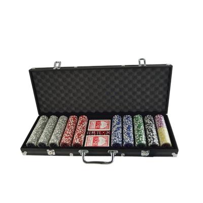 China Home/casino/hot party! 500 Chips Trading Poker Set Poker Chips Set , Custom Poker Chips Set With Aluminum Case for sale