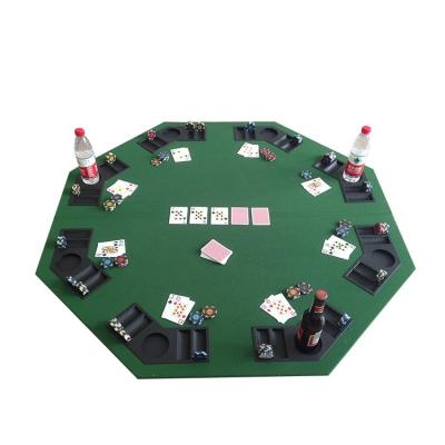 China Luxury cheap custom 8 seat casino poker table foldable for sale 120cm diameter for sale