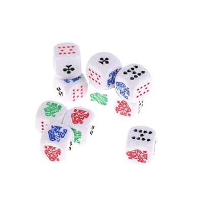 China Custom Plastic KTV.Bar.Family Entertainment Poker Dies With Embossed Logo for sale