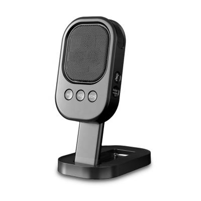 China Handheld Microphone 360 Rotating Stretching Design Anchor Dubbing Equipment Monitoring Singing Microphone for sale