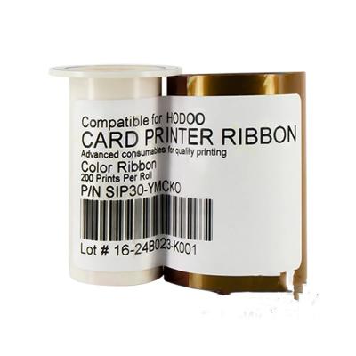 China HODOO SIP-30 YMCKO COMPATIBLE compatible 200prints color ribbon for SIP-30 SIP30B SIP-30L SIP3F card printer for sale