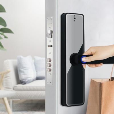 China Electronic Door Fingerprint Lock Finger Lock For Smart Home Wood Indoor Keyless Locks Door Mobile APP Outdoor Unlock A10 for sale