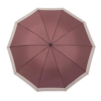 China High Quality Anti Sun Umbrella Full Automatic Sunscreen Umbrella Ultraviolet Splicing Edge Grip Golf Instant Straight Umbrella for sale