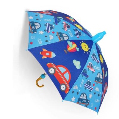 China High Quality Straight Automatic Open Custom Cartoon Printing Children Kids Umbrella Without Water Drip Case, Kids Umbrella With Ice Cream Handle for sale