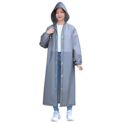 China Wholesale Non-disposable Raincoat Adult Non-disposable Tourism Raincoat Contemporary Thickened EVA Light Raincoat Printing Outdoor Logo for sale