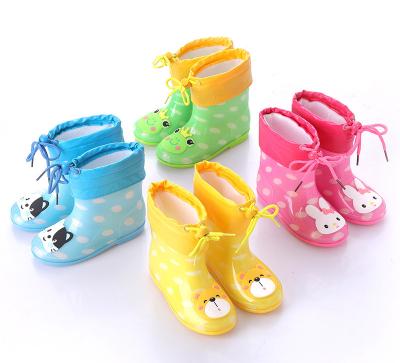 China Bachelorette Rainwear Kids Rain Boots Rubber Non-slip Waterproof Water Shoes Primary Juniors School Girls Girls Kids Rain Boots for sale