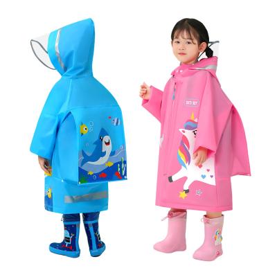 China 100% PU Polyester Kids Raincoats Child Bachelorette Raincoats Printed Rain Coat Kids Rain Jacket Girl's Raincoat for sale