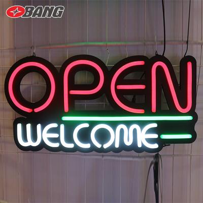 China The other open flower neon decorative wall background nameplate sign neon lamp the door of the bar dance neon sign for sale