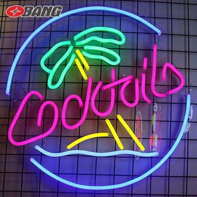 China Other logo neon sig indoor advertising wall hanging led cable light shop neon 3d neon sign for sale