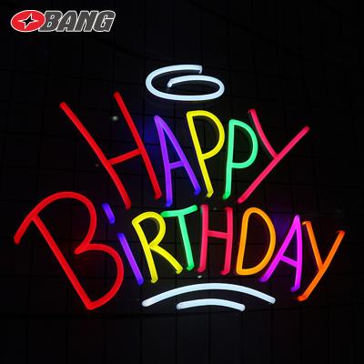 China Other Happy Birthday Signoutdoors Happy Birthday Neon Lamp Party Neon Sign Acrylic Neon Sign for sale