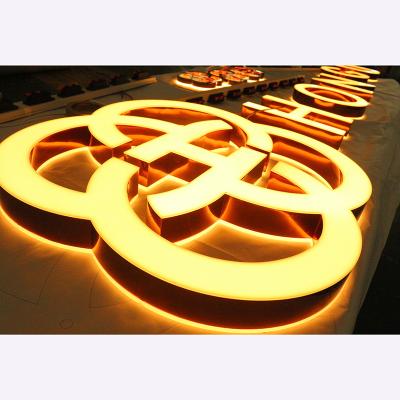 China 3d frontlit exterior decoration customized rimless led channel letters for exterior decoration for sale