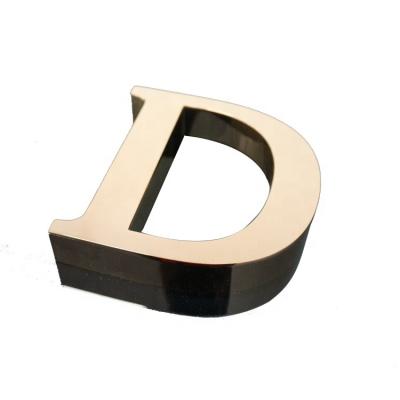 China New Product Stainless Steel House Numbers And Solid 3d Letters Mirror Stainless Steel Letter Sign for sale