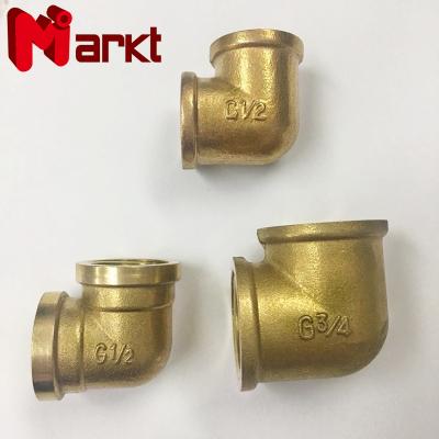 China Pipe Lines Connect Plumbing Conduit Fitting Copper Elbow Adapter Fitting Brass Connector for sale