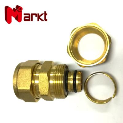 China Pipe Lines Connect Straight Pex Al Pex Gas Pipe Brass Compression Fittings for sale