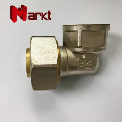 China Pipe Lines Connect Pex Multilayer Pipe Compression Fittings Brass Female Thread Elbow for sale