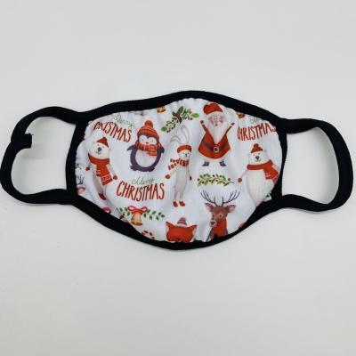 China Newly Arrive Best Quality Dust Proof Cotton Wholesale Fashion Reusable Reusable Christmas Party Mask for sale