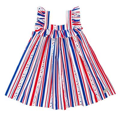 China Vintage New Arrival Girls Summer Dresses Popular Babies Boutique 4th Of July Dress for sale