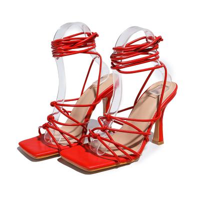 China 2022 new design fashion new arrival fashion women sexy ladies heels sandals outdoor clip sandals cross-strap for sale