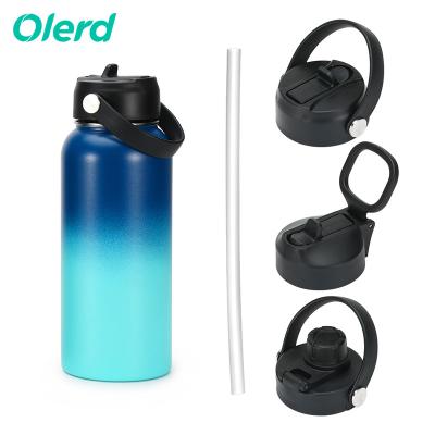 Китай OLERD Gradient Color 32oz Double Wall Thermos Sports Bottle PORTABLE Beverage Thermal Stainless Steel Vacuum Insulated Thermos Flask продается