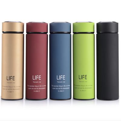 中国 500ml PORTABLE Tea Infuser Thermoses Stainless Steel Vacuum Travel Life Thermo Insulated Flask 販売のため