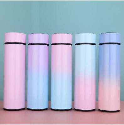 China OLERD PORTABLE Double Wall Insulated Vacuum Flask Smart Thermos Custom Water Bottle Led Temperature Display Thermos for sale