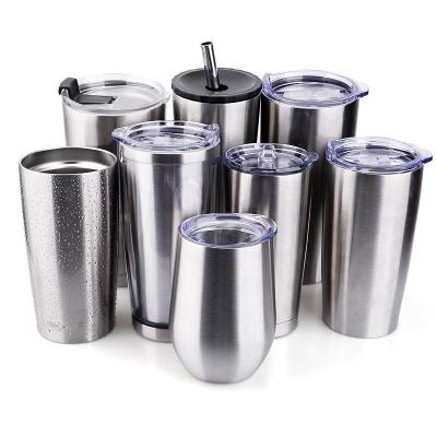 중국 OLERD 20oz 30oz Sustainable Stainless Steel Vacuum Insulated Tumbler Custom Double Wall Beer Cups Thermos With Straw In Stock Tumbler 판매용