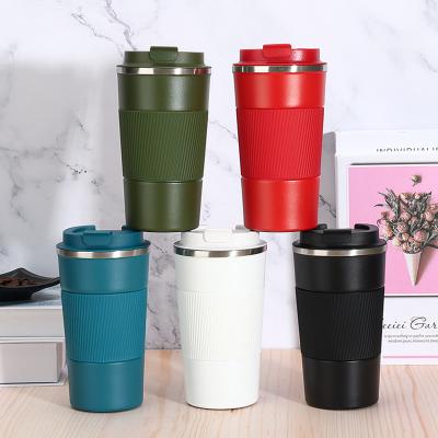 China OLERD 350ml Double Wall Stainless Steel Tumbler Insulated Travel Coffee Mug Sustainable Eco Friendly Silicone Case for sale