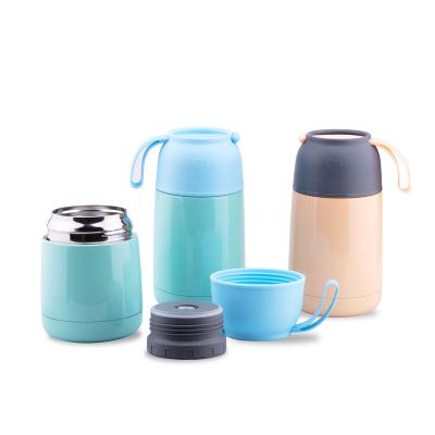 中国 PORTABLE Custom Vacuum Food Jar Stainless Steel Insulation Food Container Small Capacity Portable Food Bowl 販売のため