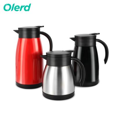 China OLERD Design Coffee Stainless Steel Thermos Carafe Vacuum Flask Thermo Viable Wall Insulated Coffee Pot 2021 New Double for sale