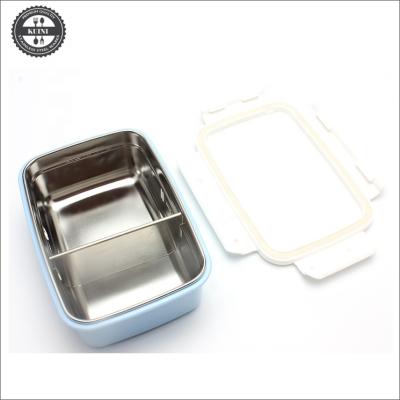 China Divided Compartment Two Compartment Food Container With Dividers for sale