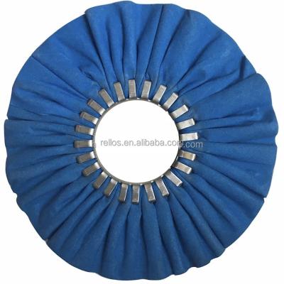 China Durable Blue Hexagonal Polishing Wheel Cotton Steel Polishing Wheel For Mirror Finishing for sale