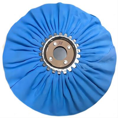 China 10 Inch Wheel Color Blue Cloth Durable Polishing Abrasive Grinding Wheel For Copper Aluminum Metal for sale