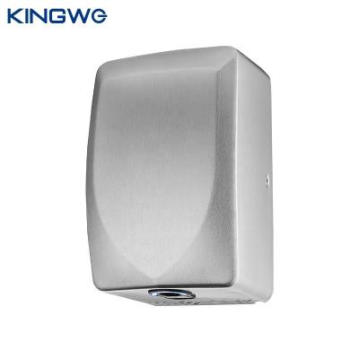 China Hotel Stainless Steel Wall Mounted Automatic Electric UV Light Energy Efficient Compact Hand Dryer For Toilet for sale