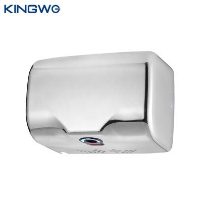 China Hotel Handdryer Luminous Wall Mounted Electric Stainless Steel Washroom Automatic Hand Dryers for sale