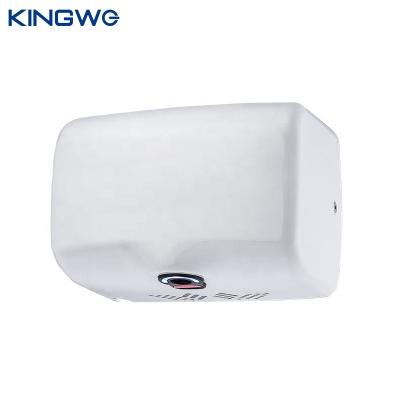 China High Speed ​​Hotel Bathroom Accessories 304 White Stainless Steel Electric Wall Dryer Automatic Type Hand Dryer for sale