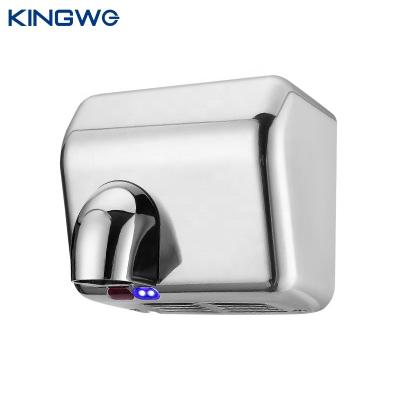 China Bright Color Hotel Polished Automatic Hair Dryer Sanitary 360 Degree Nozzle Rotation Hand Dryer for sale