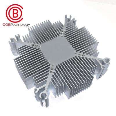 China Low Temperature Rise Dongguan Manufacturer Custom 89*89*25mm Led Sunflower Aluminum Extrusion Led Radiator for sale