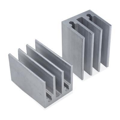 China Super high quality cheap led temperature rise COB technology OEM low price square extruded aluminum heatsink 25*16*16mm for diy lighting for sale