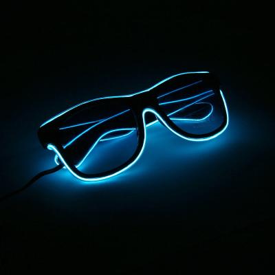 China On/flash/fast flash/off hot sale lead glasses, green color neon glasses, popular party glasses for Halloween for sale