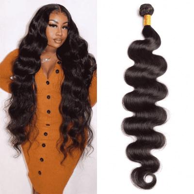 China Wholesale Unprocessed Body Wave Cuticle Aligned Raw Virgin Brazilian Hair 20pcs Bundles Volume , 100% Natural Brazilian Hair Weave for sale