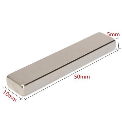 China Industrial magnet N50 50x10x5mm or custom size power strong rare earth neodymium block magnet bar for sale