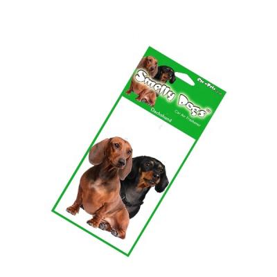 China 2mm cotton paper dachshund air freshener for car or home paper dachshund air freshener for sale